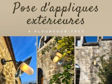 Pose de jolies appliques extérieures dans une maison d’habitation à Plounéour-Trez, traitées pour résister à l’air marin 🌊☀️

#electricite #renovation...